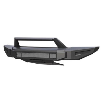 Black Horse® - Armour II Full Width Black Front Modular Bumper with Hoop