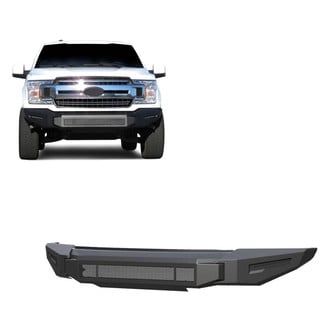 Black Horse® - Armour II Full Width Black Front Modular Bumper