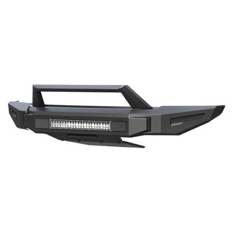 Black Horse® - Armour II Full Width Black Front Modular Bumper with Hoop