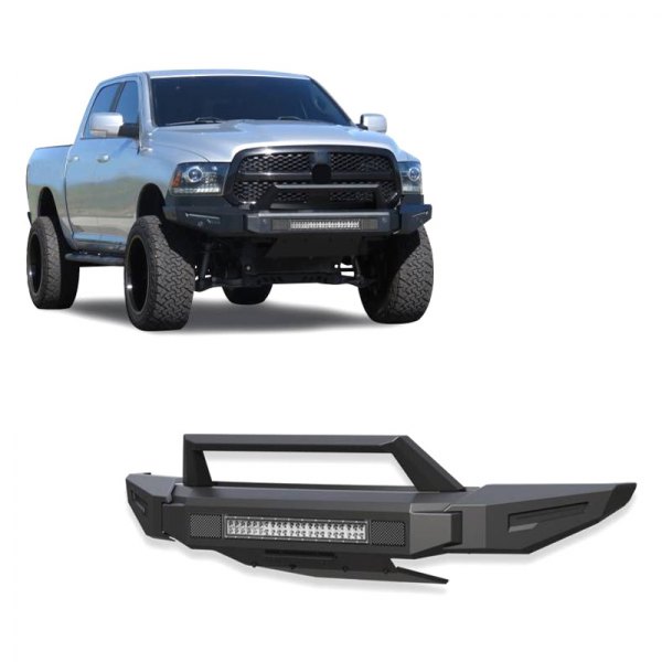 Black Horse® - Armour II Full Width Front Modular Black Bumper