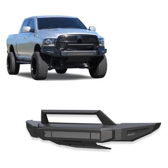Black Horse® - Armour II Full Width Front Modular Bumper with Hoop