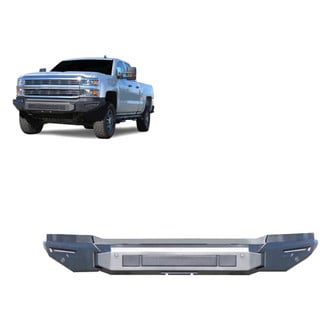 Black Horse® - Armour II Full Width Black Front Modular Bumper
