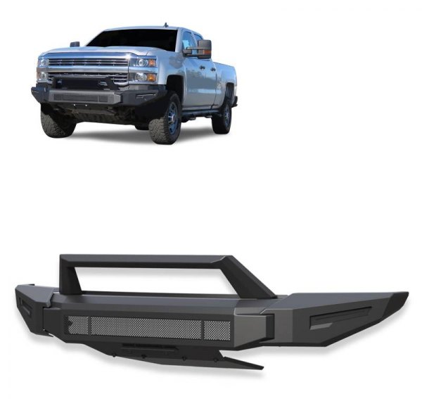 Black Horse® - Armour II Full Width Front Modular Black Bumper