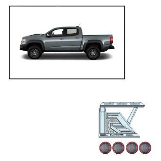 Black Horse® AR2-04BA3-PLFR - Armour II Roll Bar Kit with Basket