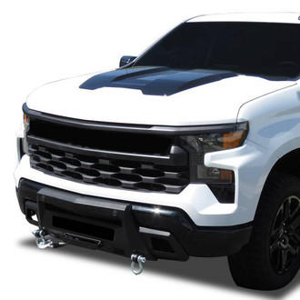 Black Horse® - Armour III Stubby Black Front HD Bumper with Hoop