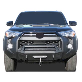 Black Horse® - Armour III Stubby Winch Front HD Bumper with Hoop