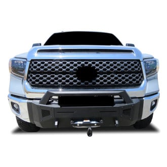 Black Horse® - Armour III Stubby Black Front HD Bumper with Hoop