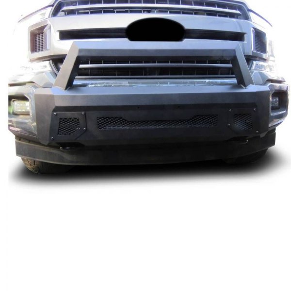 Black Horse® - Armour III Light Stubby Front HD Black Bumper