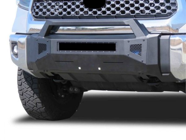 Black Horse® - Armour III Light Stubby Front HD Black Bumper