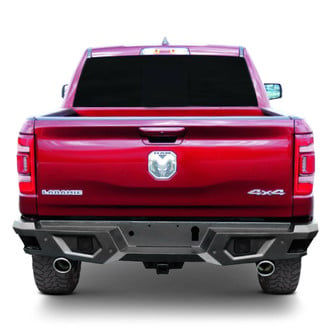 Black Horse® - Armour Super Full Width Black Rear HD Bumper