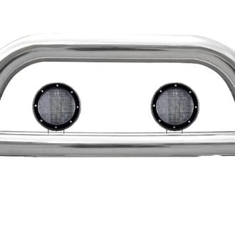 Black Horse® - 2.5" Polished LED Bull Bar w/o Skid Plate