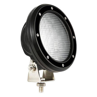 Black Horse® - 2.5" Bull Bar with 5.3" Round Flood LED Lights
