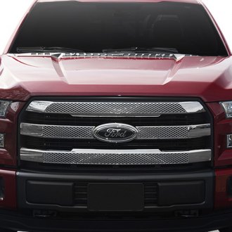Black Horse® - 3-Pc Chrome Mesh Main Grille