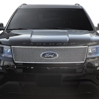 Ford Explorer Custom Grilles Billet Mesh Cnc Led Chrome Black