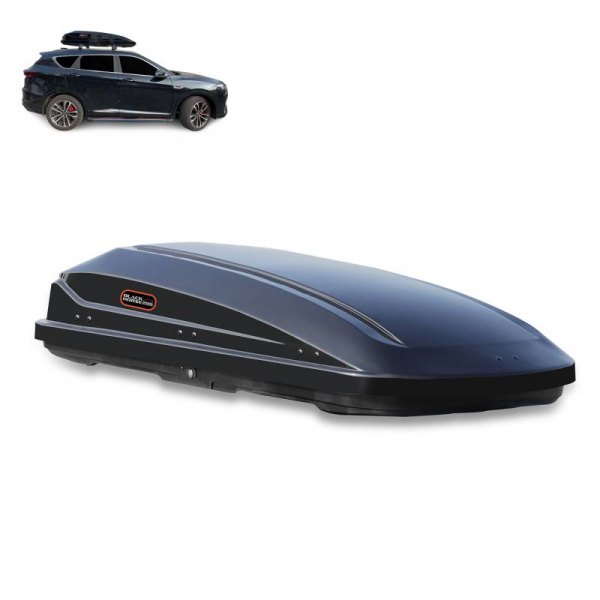 Black Horse® - Off Road Black Roof Cargo Box (Top 70 x 15 x 33 Bottom 71 x 27)