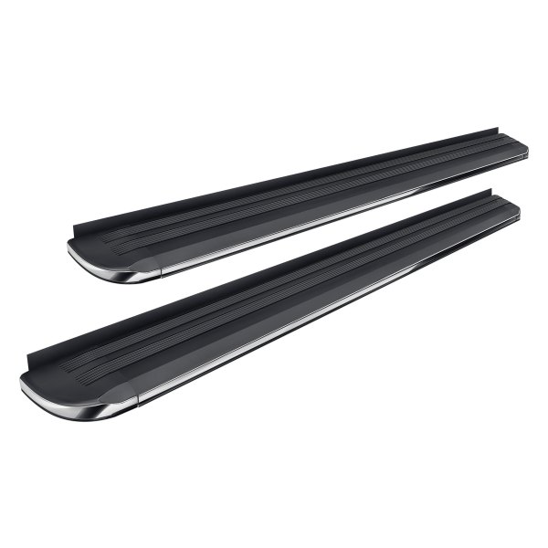 Black Horse® - 5.5" Exceed Series Black with Chrome Trim Running Boards