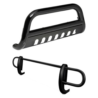 Black Horse® - 2-Pc Double Tube Rear Bumper Guard Kit