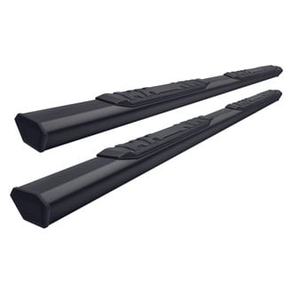 Black Horse® - 4.5" Epic Cab Length Black Side Steps