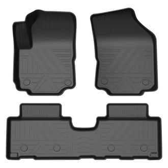 Black Horse® - Totaliner Heavy Duty 1st & 2nd Row Black TPE Floor Mat Set