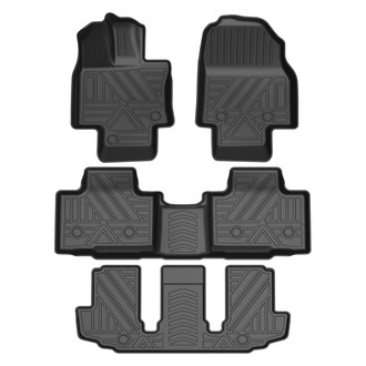Black Horse® - Totaliner Heavy Duty 1st, 2nd & 3rd Row Black TPE Floor Mat Set