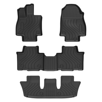 Black Horse® - Totaliner Heavy Duty 1st, 2nd & 3rd Row Black TPE Floor Mat Set