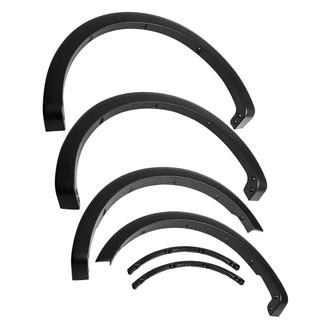 Black Horse® - OE Factory Style Black Polypropylene Front and Rear Fender Flares