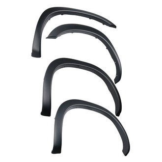 Black Horse® - OE Factory Style Black Polypropylene Front and Rear Fender Flares