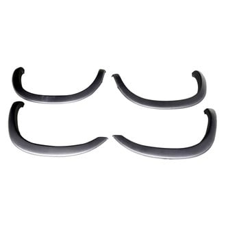 Black Horse® - OE Factory Style Black Polypropylene Front and Rear Fender Flares