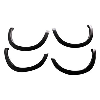Black Horse® - OE Factory Style Black Polypropylene Front and Rear Fender Flares