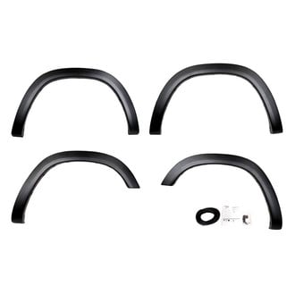 Black Horse® - OE Factory Style Black Polypropylene Front and Rear Fender Flares