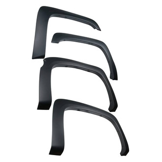 Black Horse® - OE Factory Style Black Polypropylene Front and Rear Fender Flares