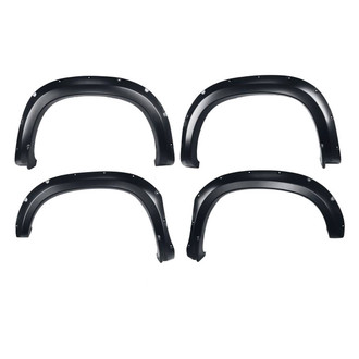 Black Horse® - OE Factory Style Black Polypropylene Front and Rear Fender Flares