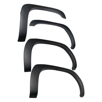 Black Horse® - OE Factory Style Black Polypropylene Front and Rear Fender Flares