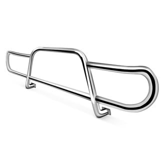 Black Horse® - Double Tube Polished Front Runner Bumper Guard