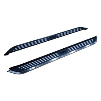 Black Horse® - 5.5" Pinnacle Series Black with Chrome Trim Running Boards