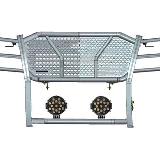 Black Horse® - Rugged Series Modular Design Black LED Grille Guard