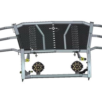 Black Horse® - Rugged Series Modular Design Black LED Grille Guard