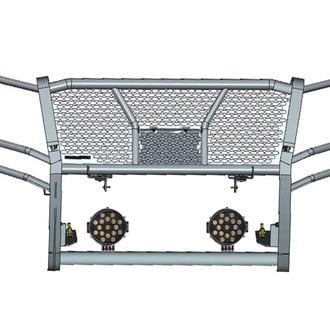 Black Horse® - Rugged Series Modular Design Black LED Grille Guard