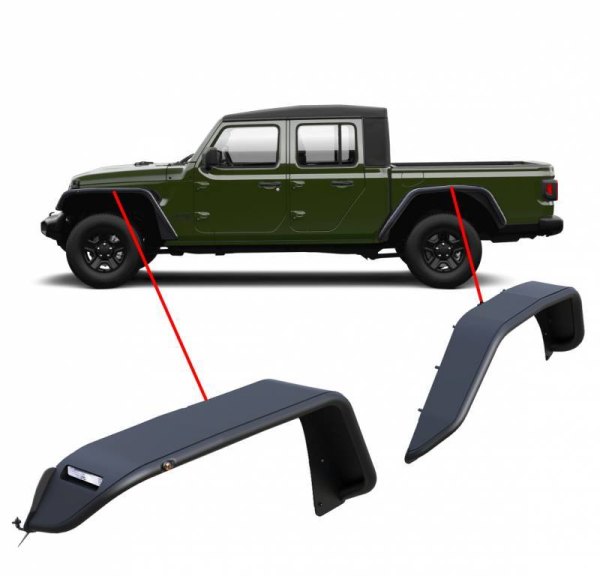 Black Horse® - Front and Rear Fender Flares