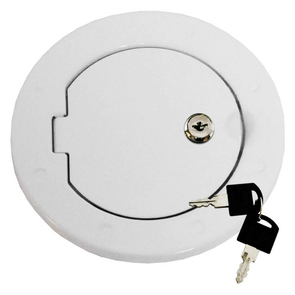 Black Mountain® BM13889W White Locking Fuel Door
