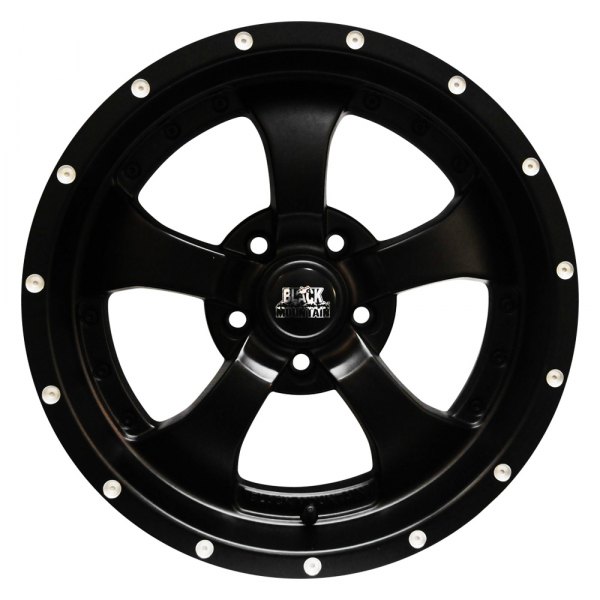 Black Mountain® - 17 x 9 5-Spoke Matte Black Alloy Wheel