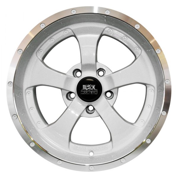 Black Mountain® - 17 x 9 5-Spoke Two-Toned White Alloy Wheel