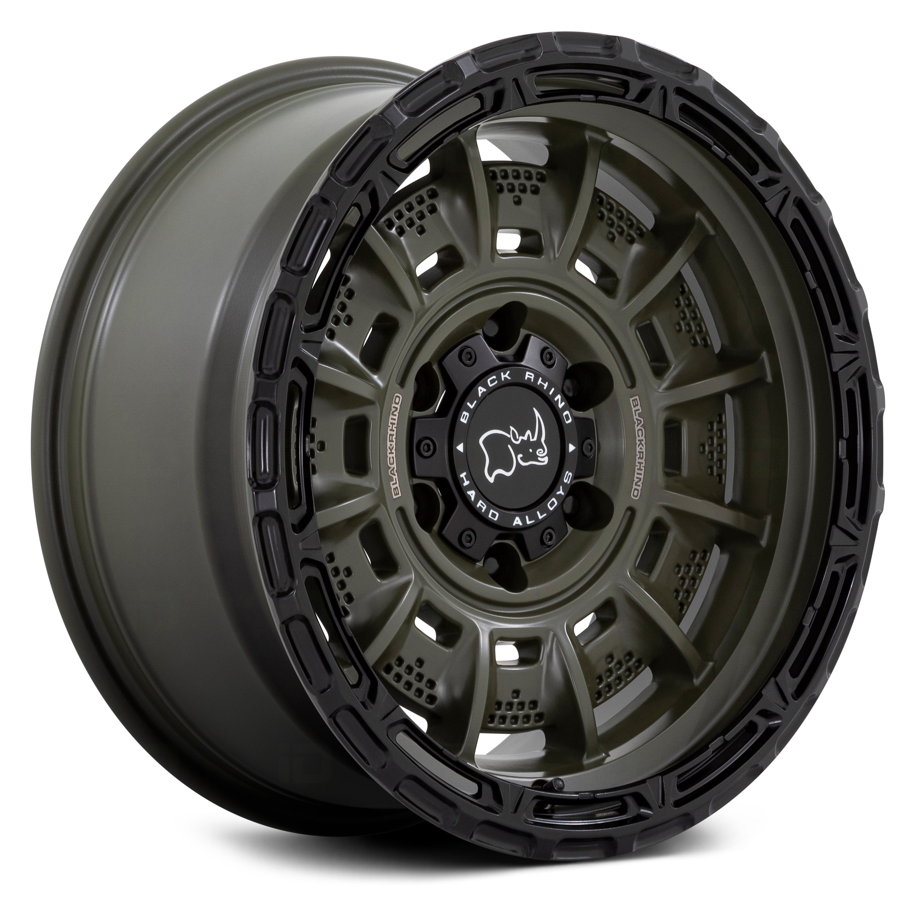 BLACK RHINO® LEGION Wheels - Olive Drab Green with Black Lip Rims