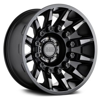 BLACK RHINO® - MISSION Matte Black with Machined Tinted Spokes