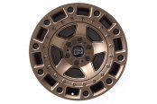 -18 Offset 17 x 9.5 6x139.7 Bolt Pattern Black Rhino Cinco Custom Wheel 112.1mm Hub Bronze with Black Bolts
