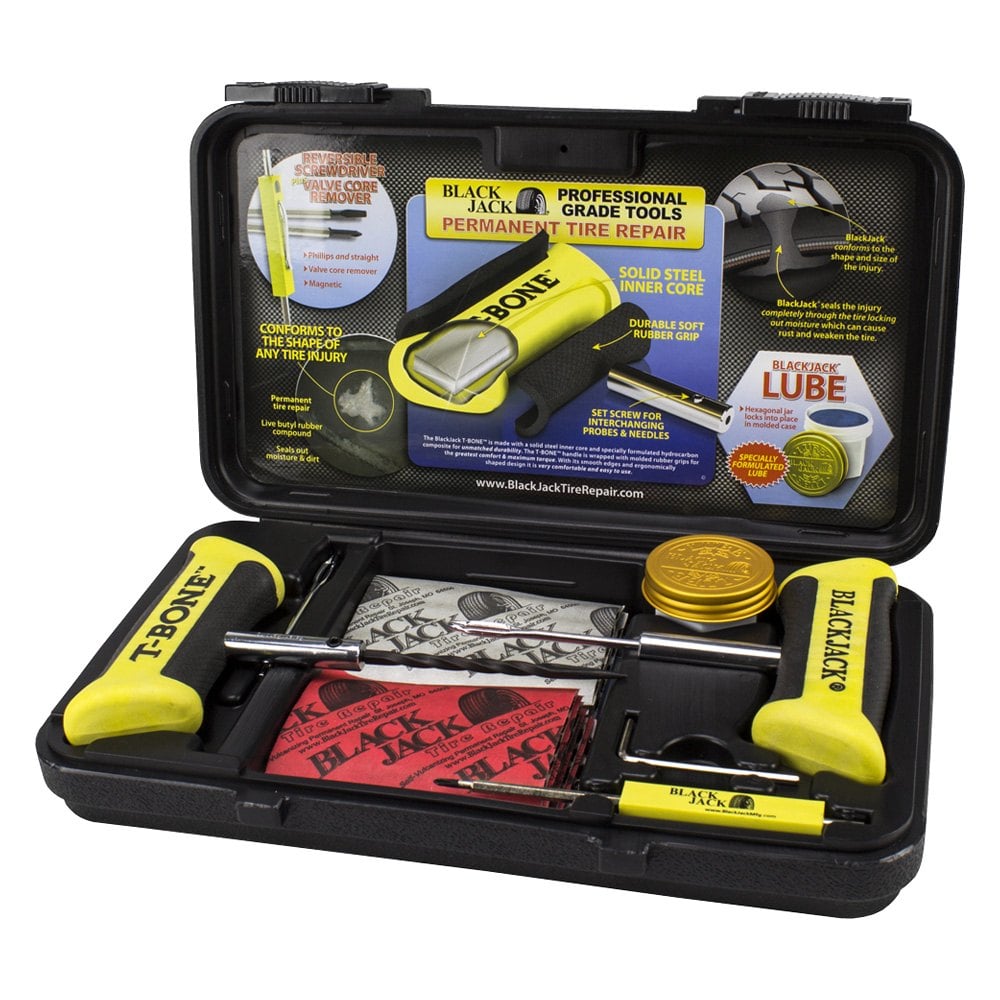 BlackJack® KT340 Tire Repair Kit with TBone Handles and Screwdriver