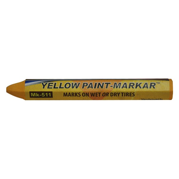 BlackJack® - 2 Pieces 1/2" Yellow Crayon Hex Tire Markers