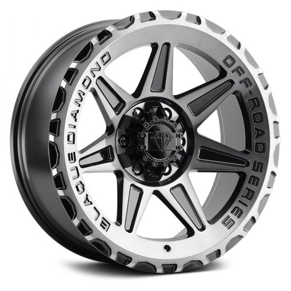 BLAQUE DIAMOND® - BD-O102 Gloss Black with Machined Face