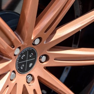 BLAQUE DIAMOND® -  BD9 Penny Copper Gloss Black Barrel on Dodge Charger