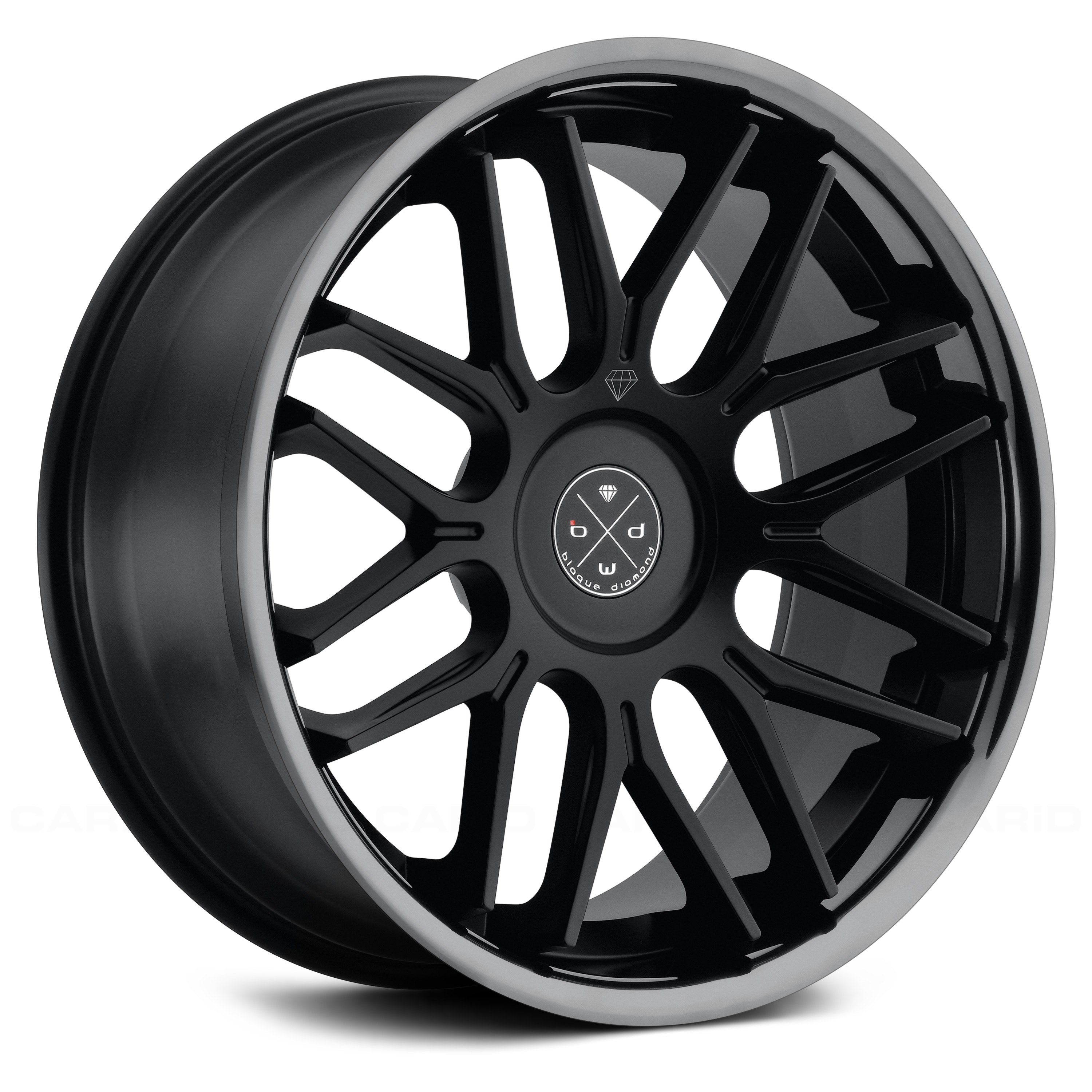 BLAQUE DIAMOND® BD-27 Wheels - Satin Black Center with Black